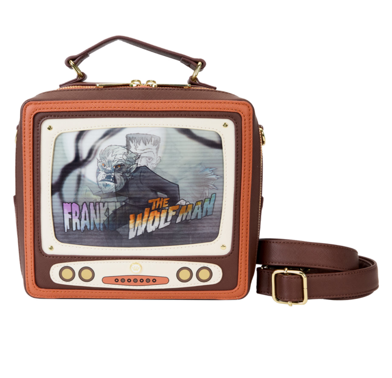 Universal Monsters Vintage TV Triple Lenticular Crossbody Bag