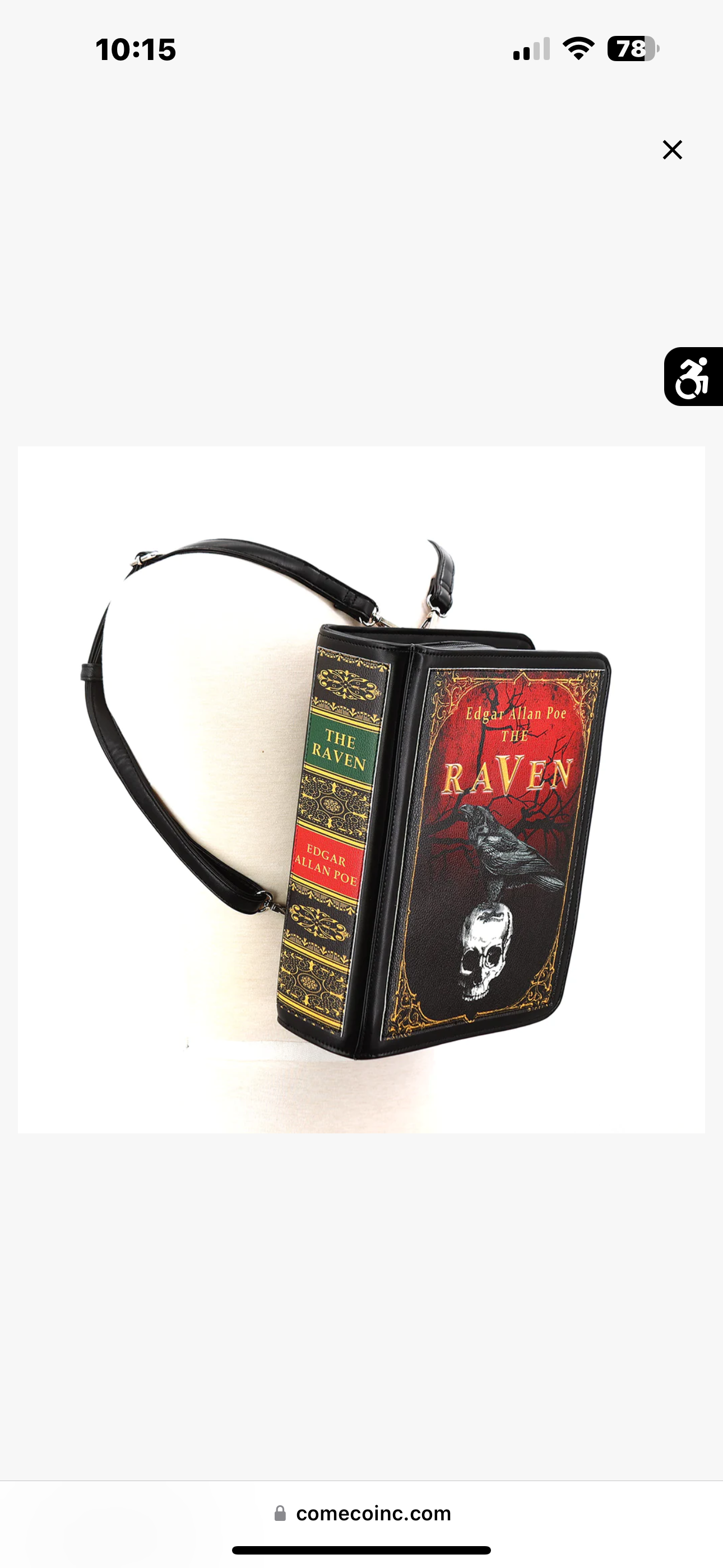 The Raven Vintage Book Backpack In Vinyl
