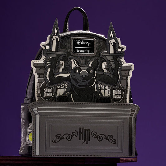 The Haunted Mansion Gargoyle Wallpaper Light Up Glow Mini Backpack