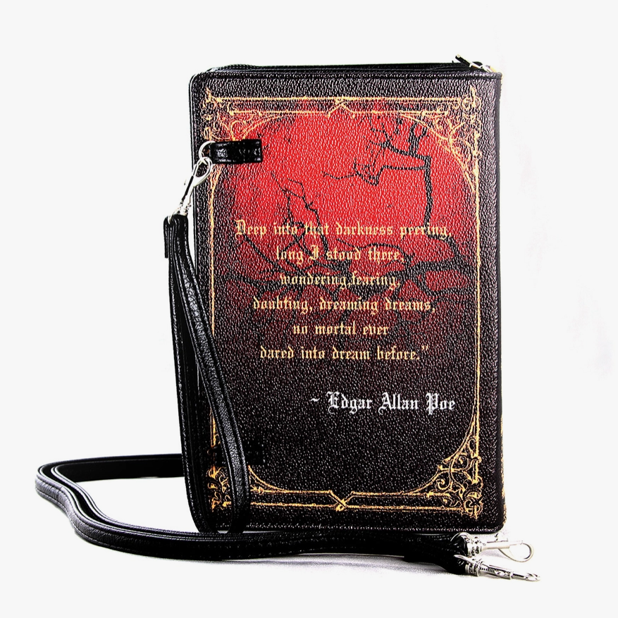 The Raven Vintage Book Clutch