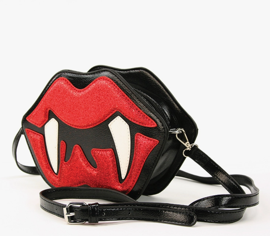 Vampire Mouth Crossbody Bag