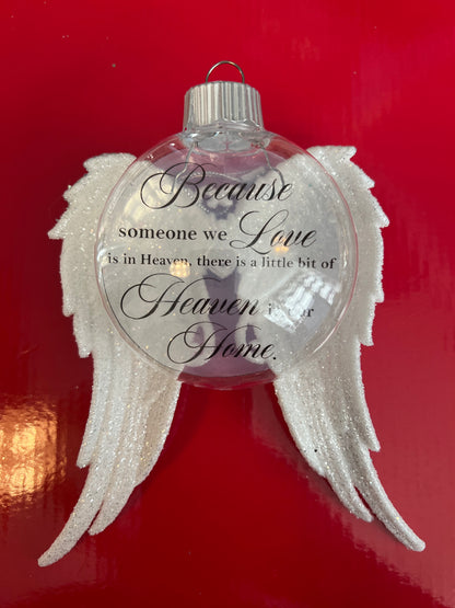 Angel Wing Memorial Ornament
