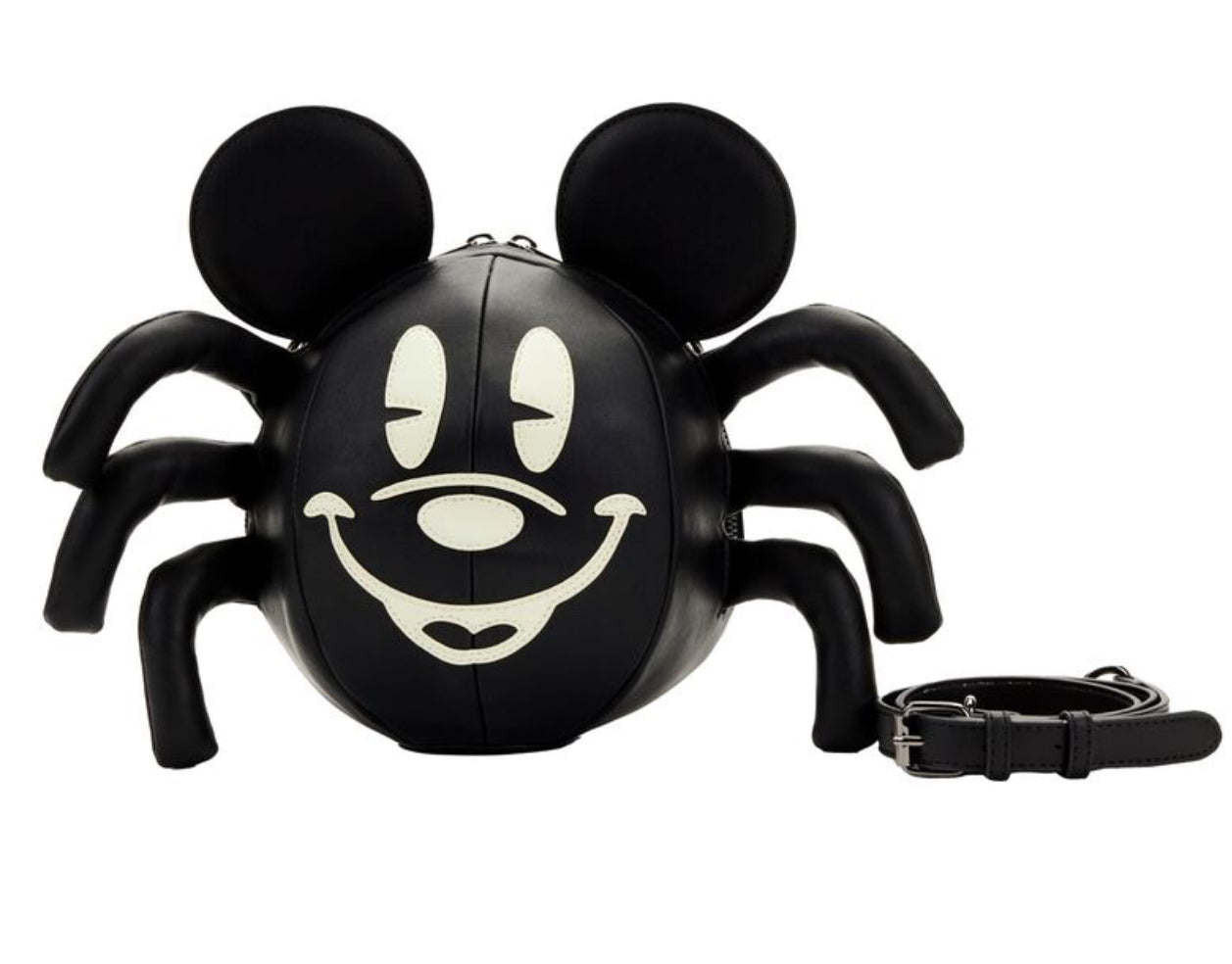 Stitch Shoppe Mickey Mouse Glow Spider Crossbody Bag