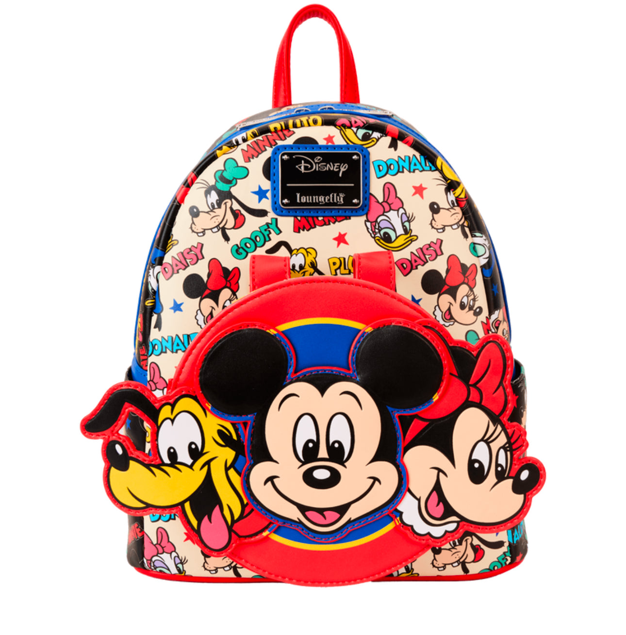 Mickey & Friends Classic All-Over Print Mini Backpack With Ear Headband