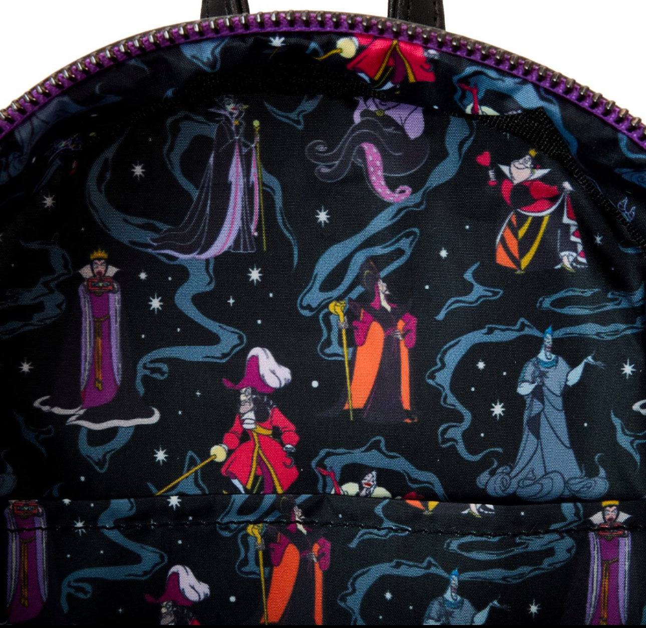 Disney Villains Iridescent All-Over Print Mini Backpack