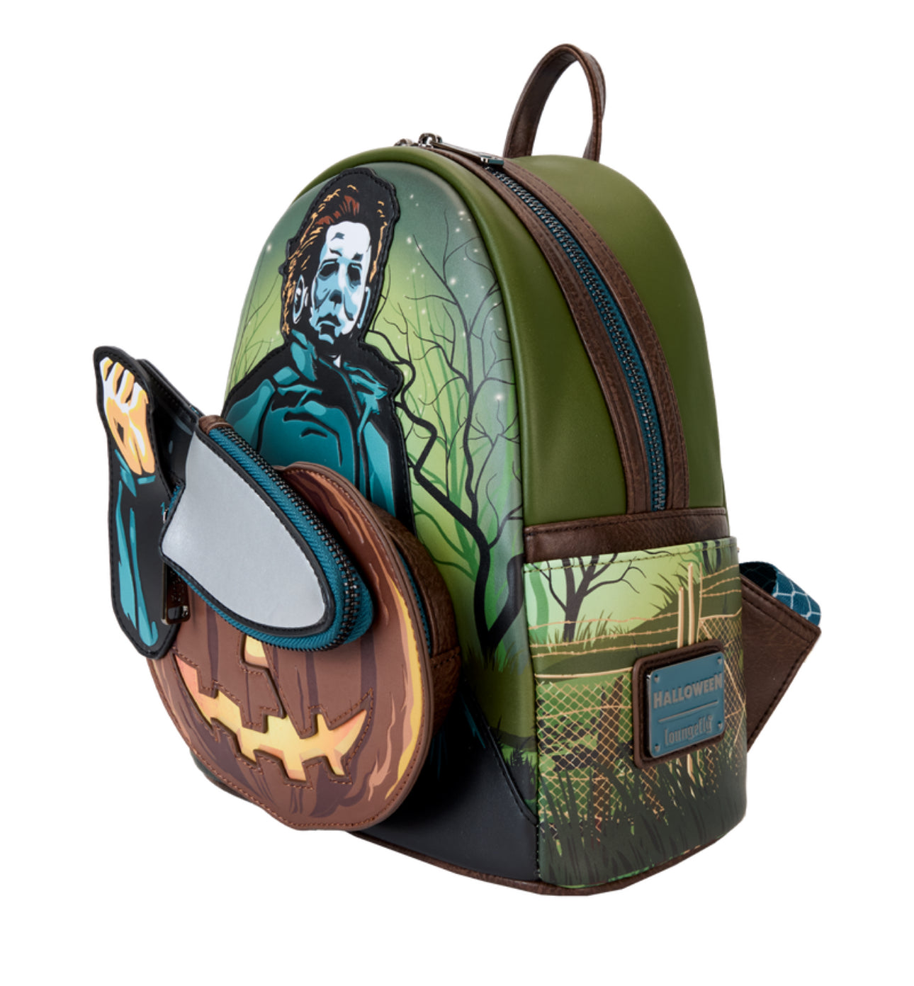 Halloween Michael Myers Pumpkin Glow Mini Backpack With Coin Bag
NEW