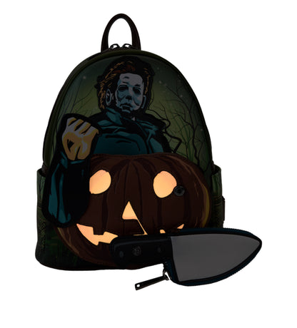 Halloween Michael Myers Pumpkin Glow Mini Backpack With Coin Bag
NEW