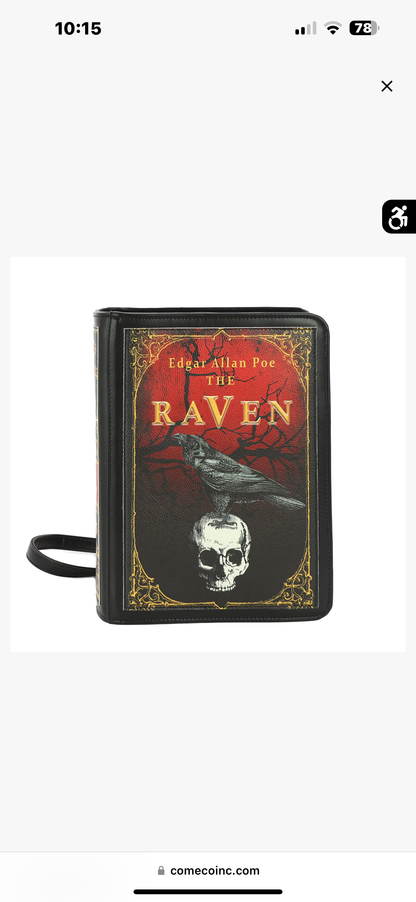 The Raven Vintage Book Backpack In Vinyl
