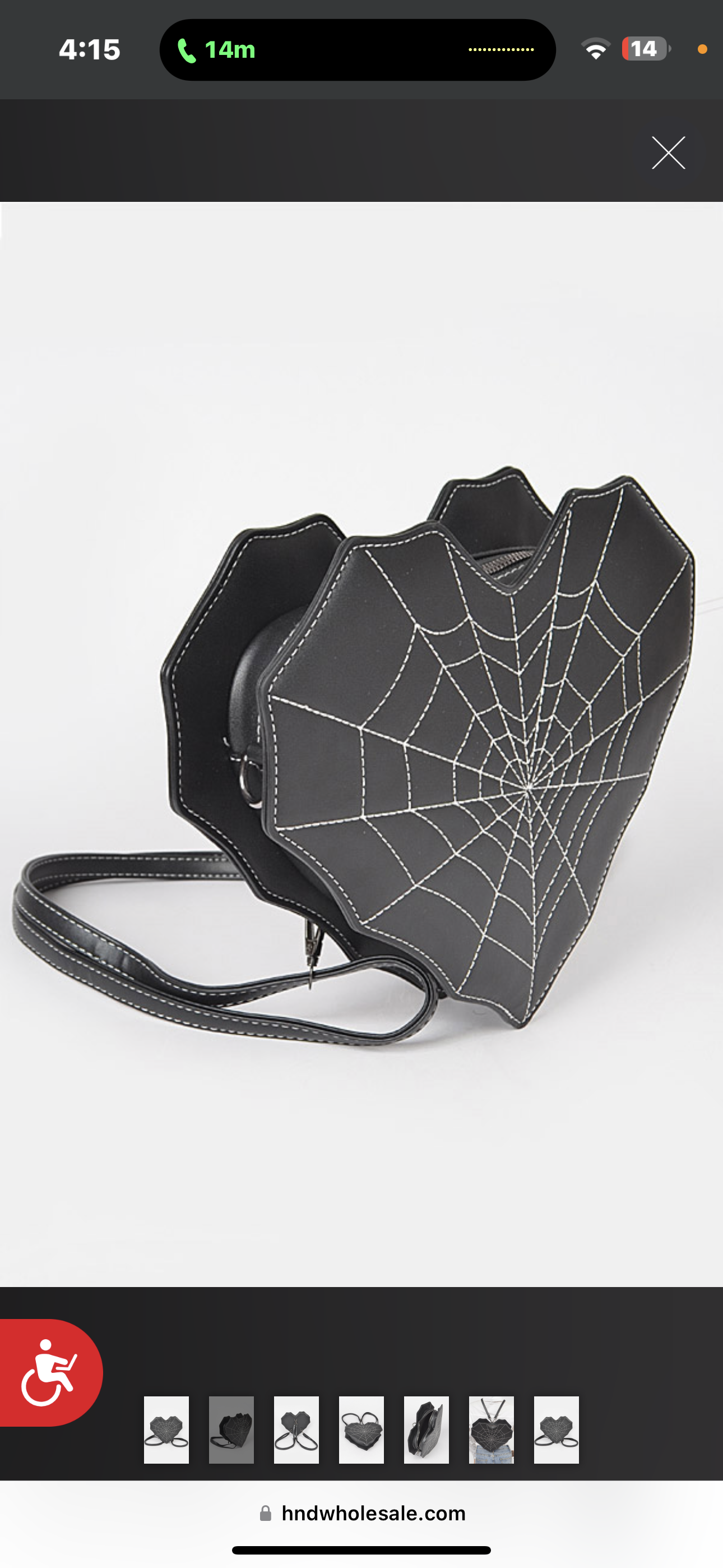 Heart Spiderweb Backpack