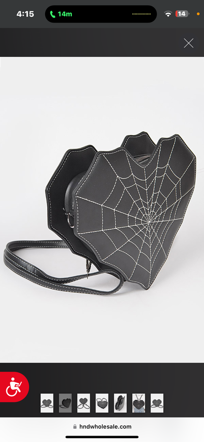 Heart Spiderweb Backpack