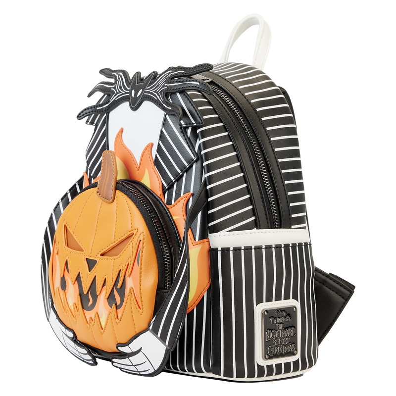 Nightmare Before Christmas Jack Pumpkin Glow Head Mini Backpack