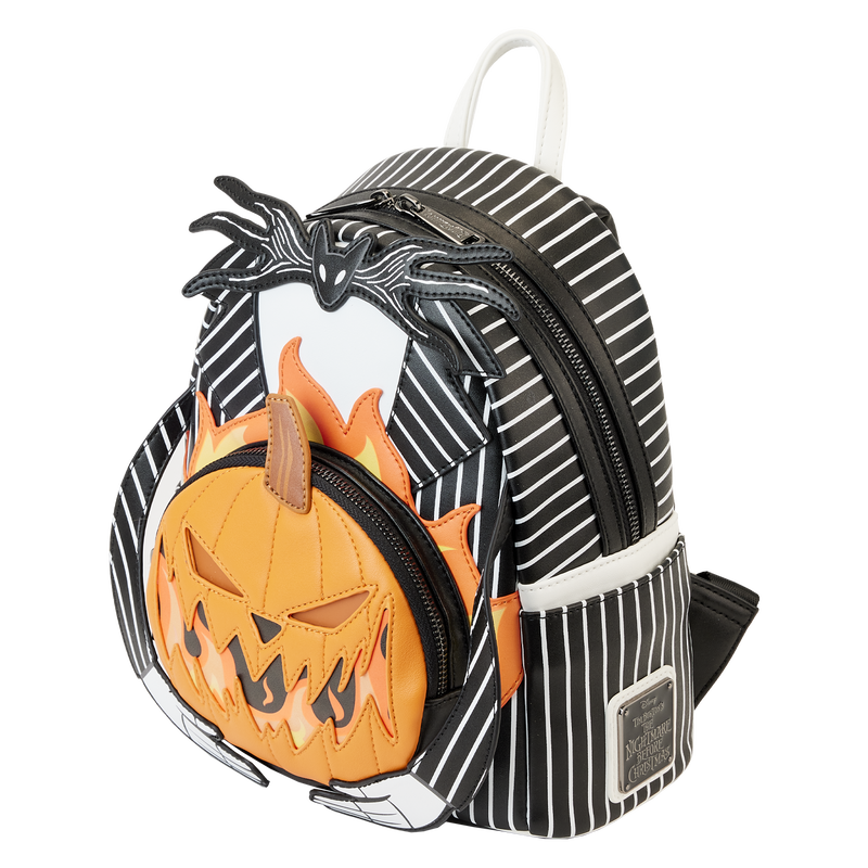 Nightmare Before Christmas Jack Pumpkin Glow Head Mini Backpack