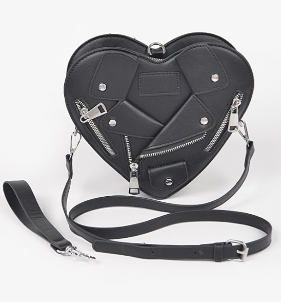 Heart Shaped Leather Jacket bag