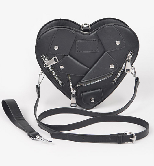 Heart Shaped Leather Jacket bag