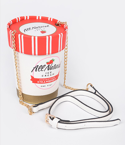 Strawberry Ice Cream tub Crossbody