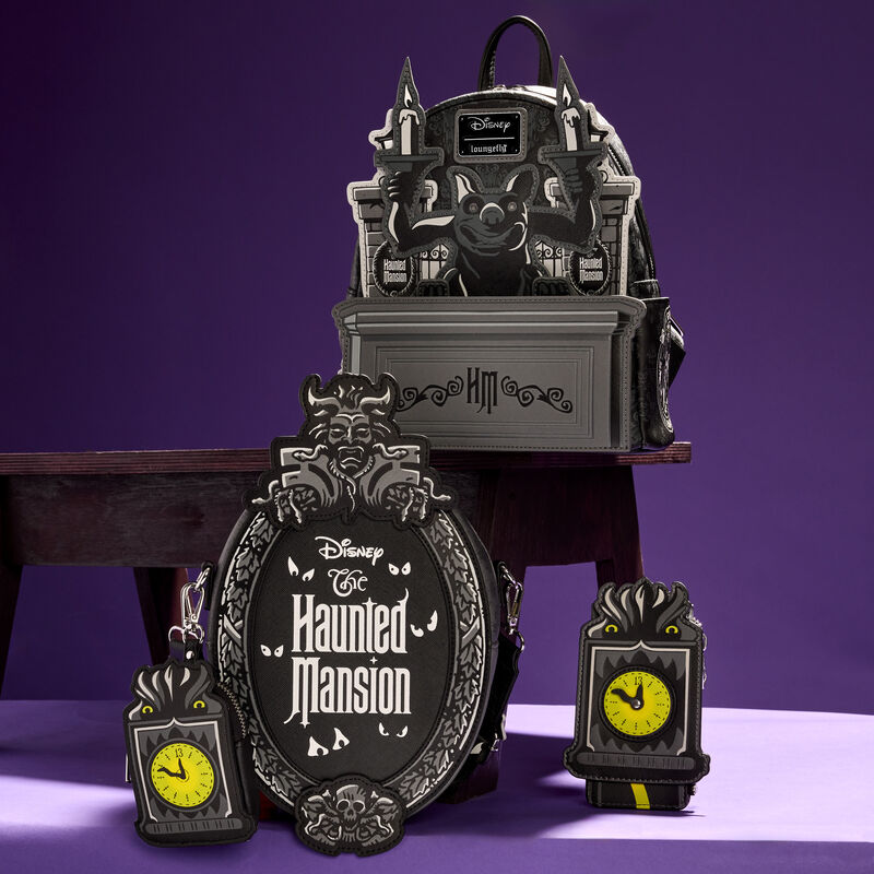 The Haunted Mansion Gargoyle Wallpaper Light Up Glow Mini Backpack