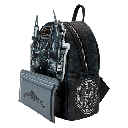 The Haunted Mansion Gargoyle Wallpaper Light Up Glow Mini Backpack