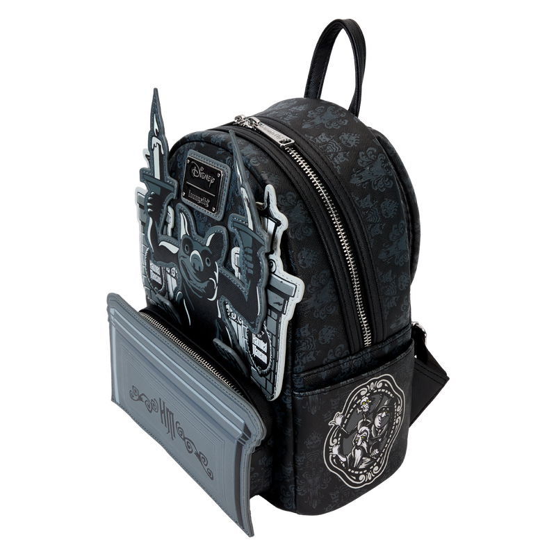 The Haunted Mansion Gargoyle Wallpaper Light Up Glow Mini Backpack