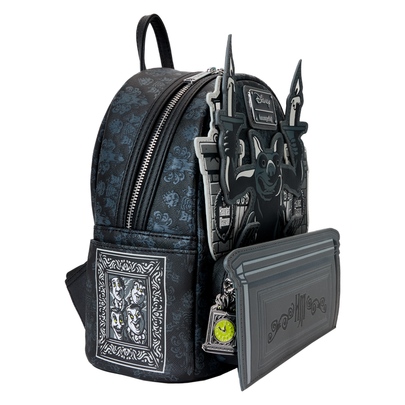 The Haunted Mansion Gargoyle Wallpaper Light Up Glow Mini Backpack