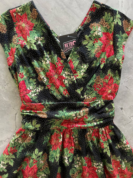 Poinsettia Greta Dress: XL