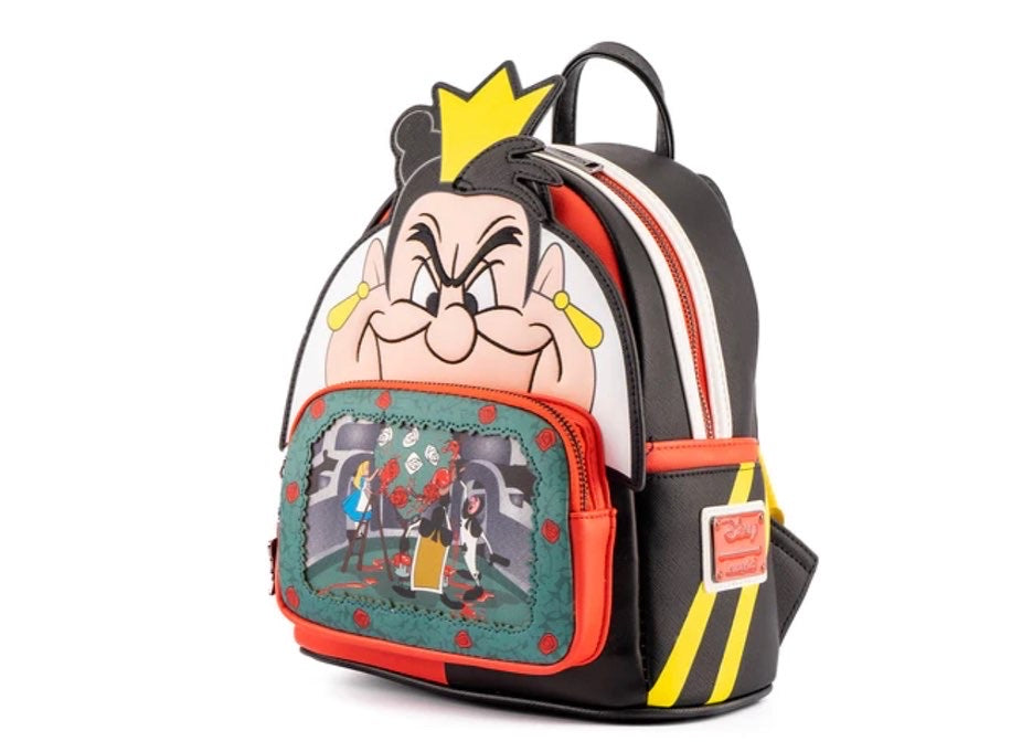 Loungefly Alice in Wonderland Queen of Hearts Villains Scene Mini Backpack