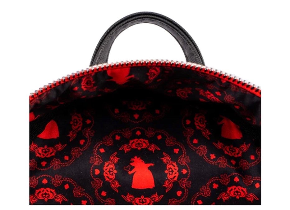 Loungefly Alice in Wonderland Queen of Hearts Villains Scene Mini Backpack