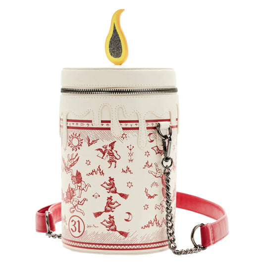 Hocus Pocus Black Flame Glow Candle Crossbody Bag