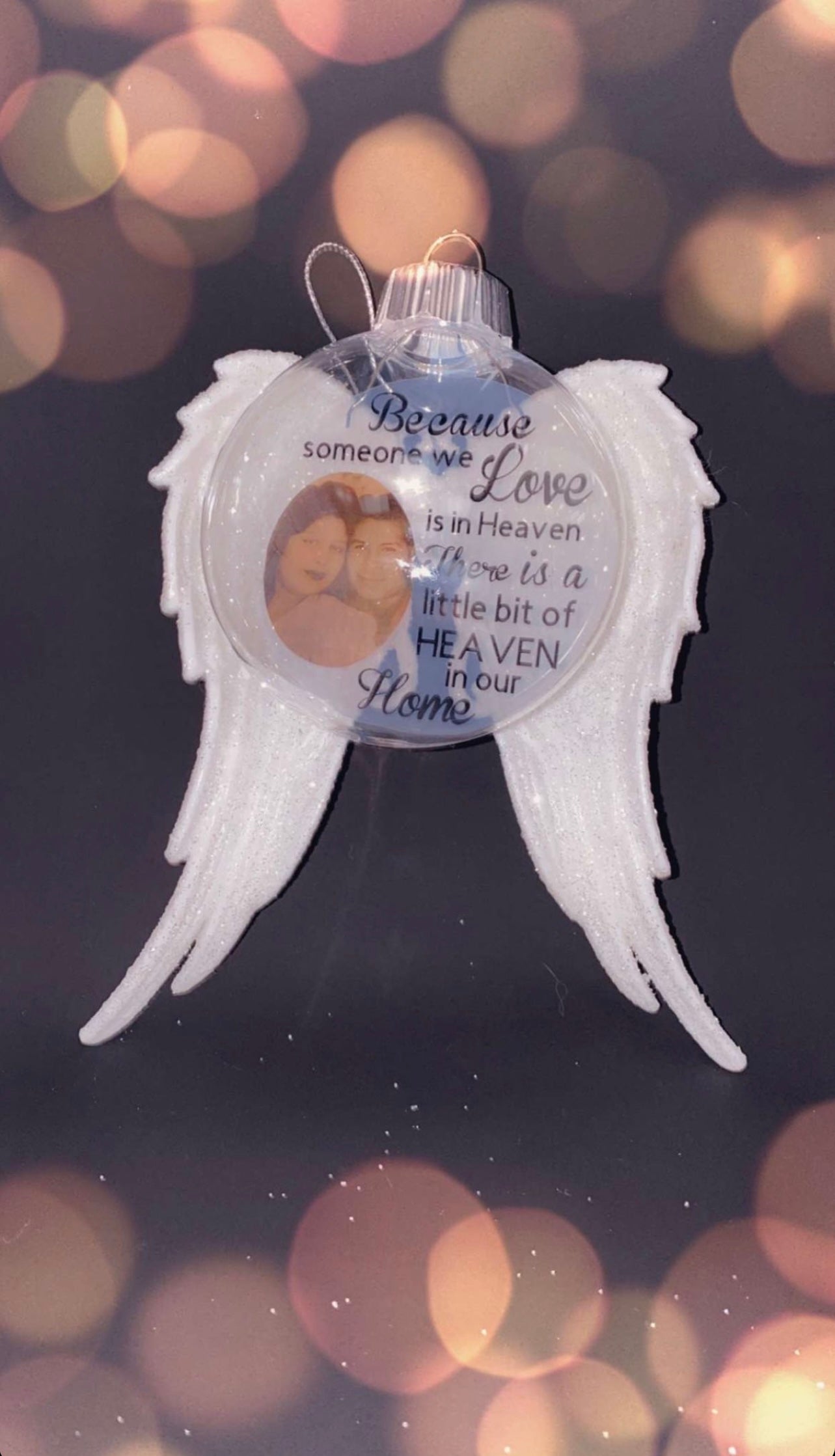 Angel Wing Memorial Ornament