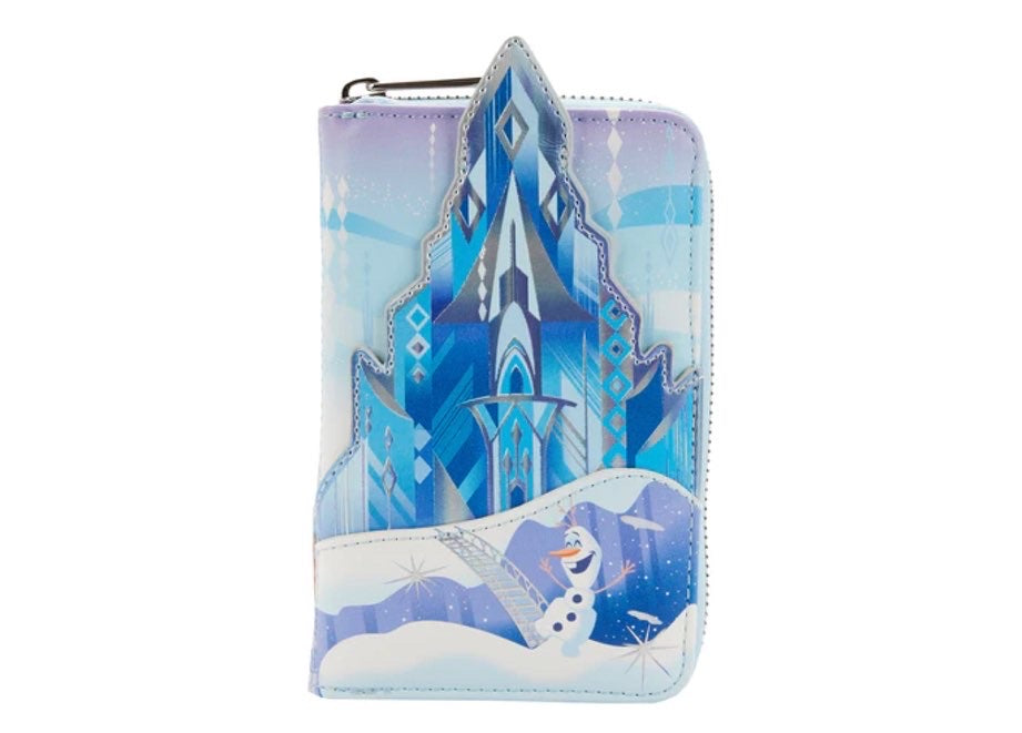 Loungefly Frozen Queen Elsa Castle Zip Around Wallet