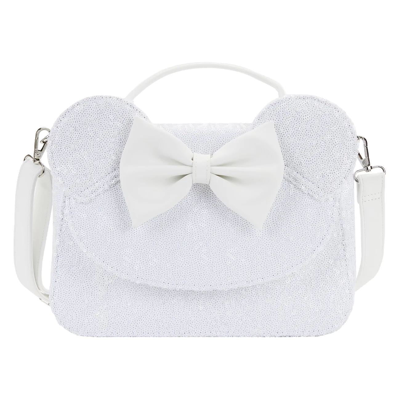 Loungefly Minnie Mouse Sequin Wedding Crossbody Bag