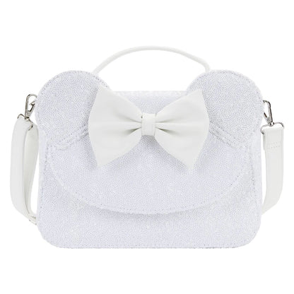 Loungefly Minnie Mouse Sequin Wedding Crossbody Bag