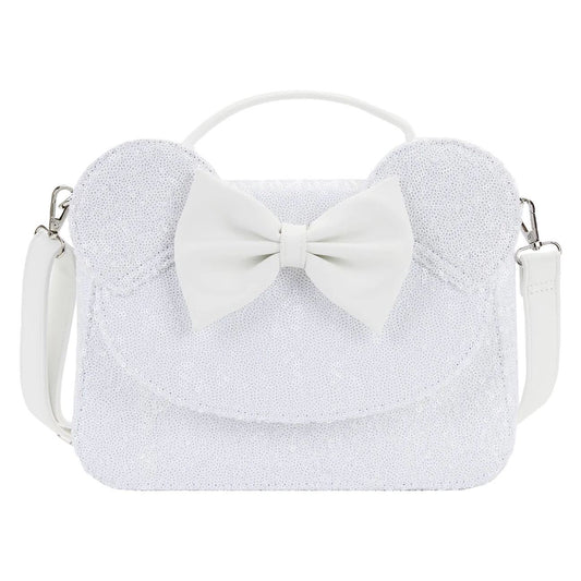 Loungefly Minnie Mouse Sequin Wedding Crossbody Bag