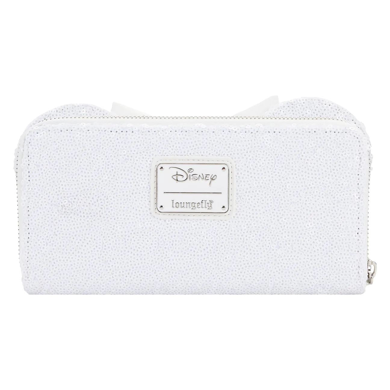 Loungefly Minnie Mouse Sequin Wedding Zip Around Wallet