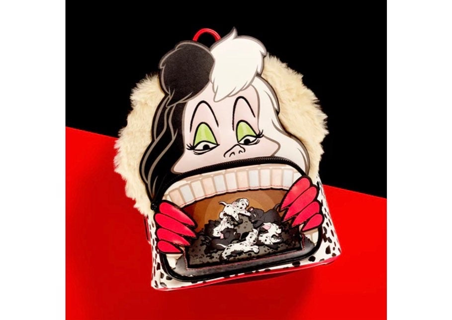 Loungefly 101 Dalmatians Cruella De Villains Scene Mini Backpack
