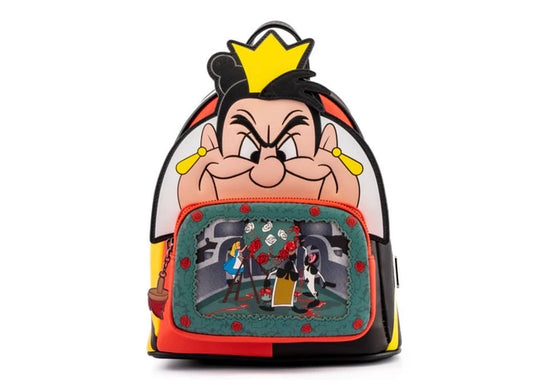 Loungefly Alice in Wonderland Queen of Hearts Villains Scene Mini Backpack