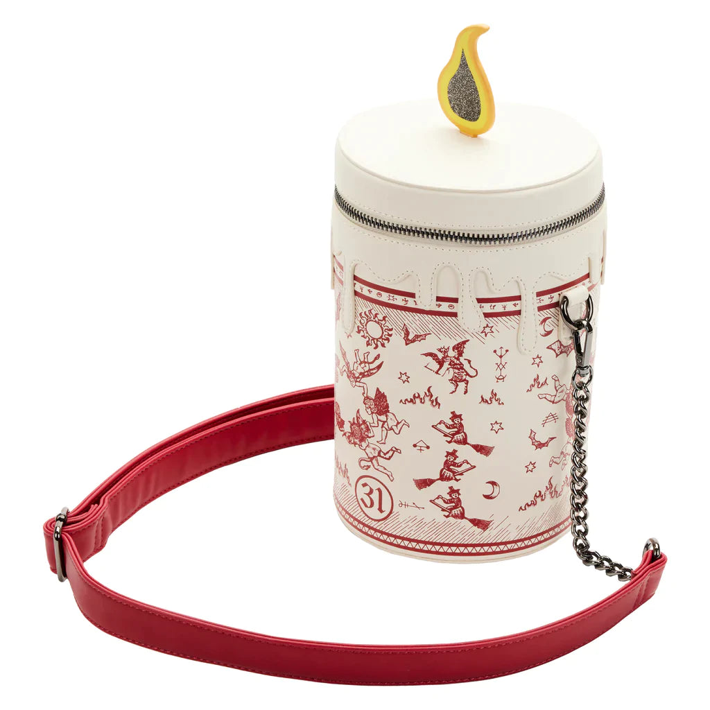 Hocus Pocus Black Flame Glow Candle Crossbody Bag