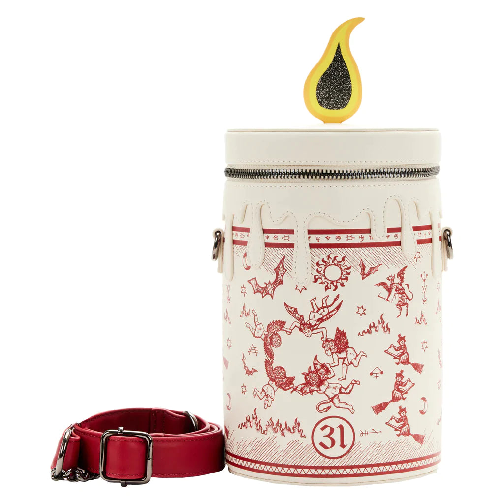 Hocus Pocus Black Flame Glow Candle Crossbody Bag