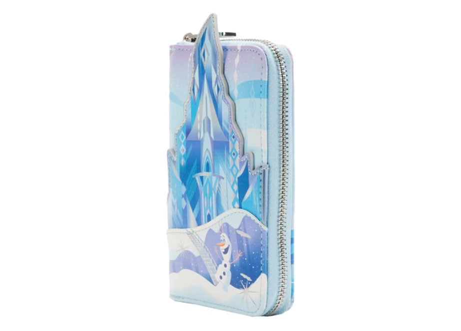 Loungefly Frozen Queen Elsa Castle Zip Around Wallet